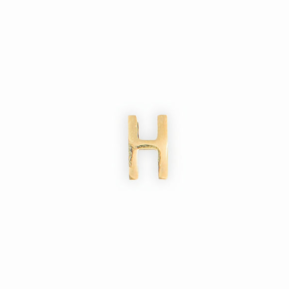 Gold letter H charm