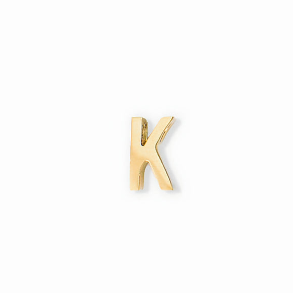 gold letter K charm