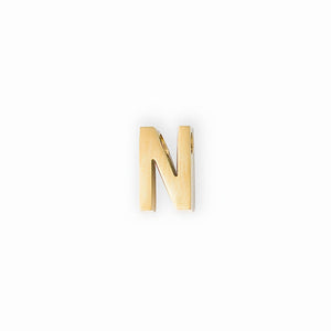 gold letter N charm