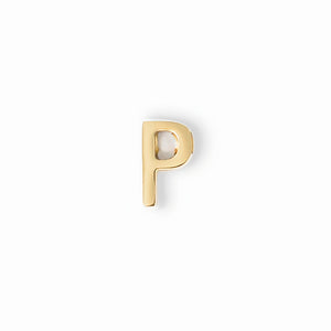 gold letter P charm