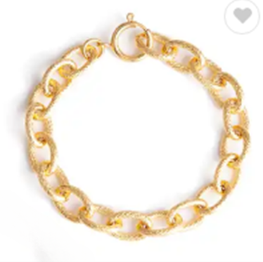 Gold Rope Link Necklace