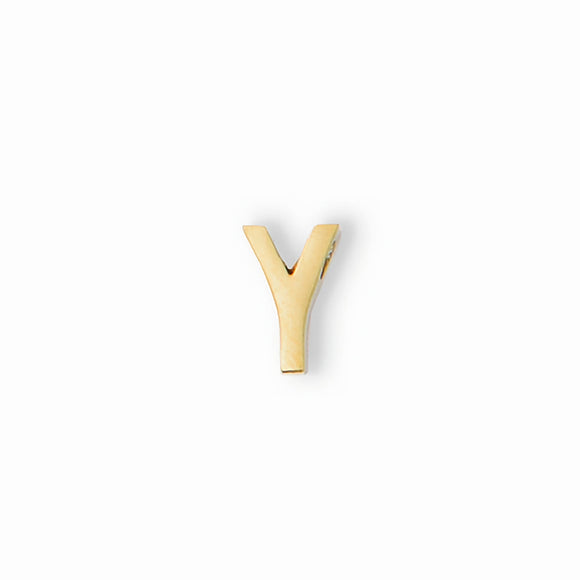 gold letter Y charm