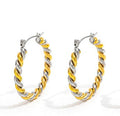 Helixia Silver & Gold 32mm Hoop