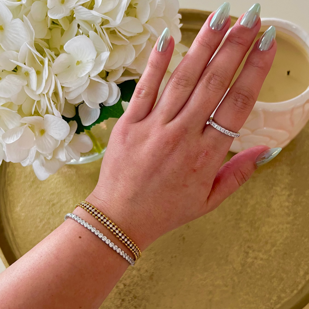 Bead Tennis Bracelet