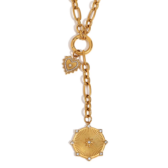 Love Compass Charm Necklace