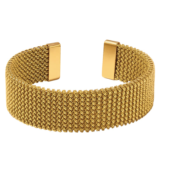 Mesh Cuff Bracelet - Gold