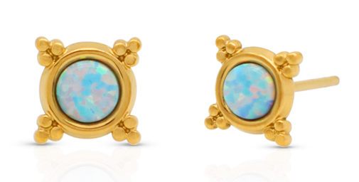 Opal Compass Earrings