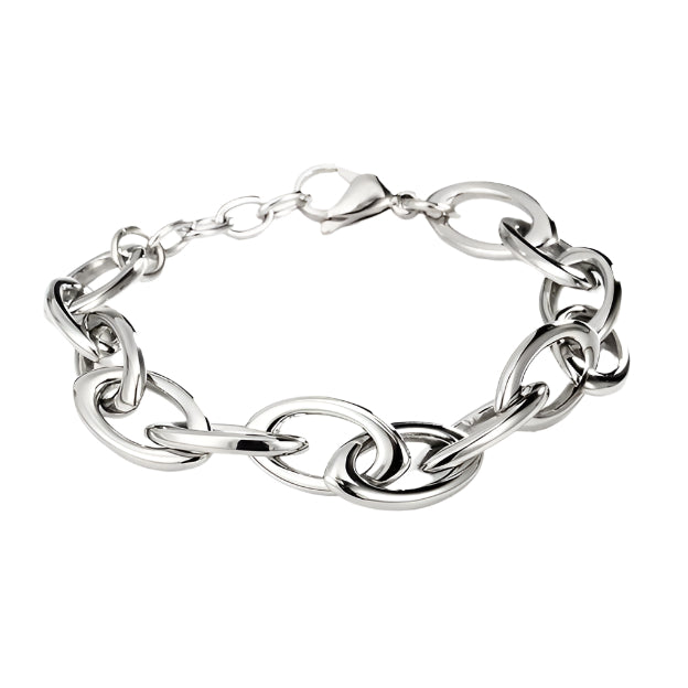 Marquis Link Bracelet Silver