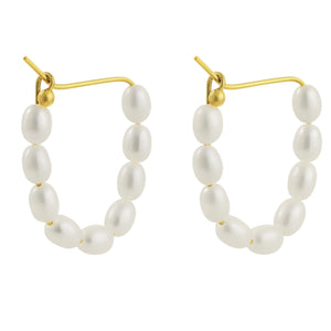 Pearl Hoops 25mm