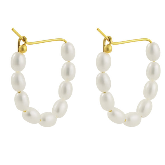 Pearl Hoops 25mm