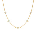 Petite Gold Clover Necklace