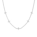 Petite Silver Clover Necklace Silver