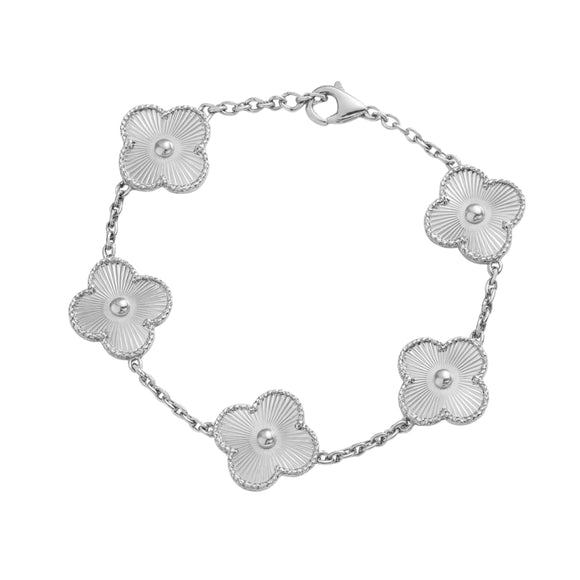 Quatrefoil Bracelet Silver