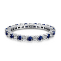 Blue and Clear Eternity Band