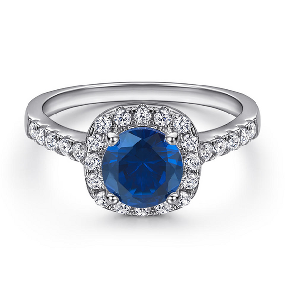 Blue Halo Ring