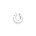 Silver horseshoe charm