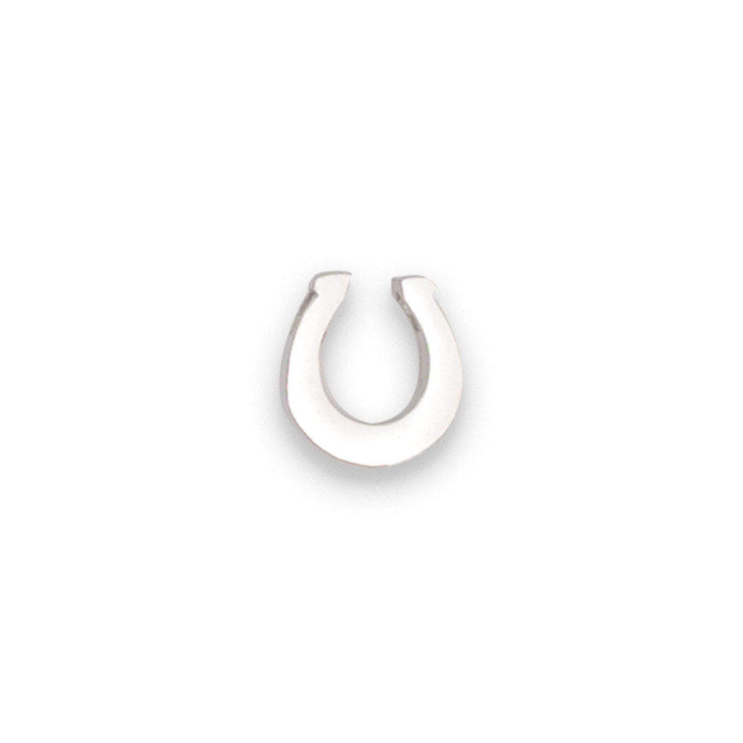 Silver horseshoe charm