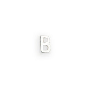 Silver letter B charm