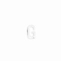 Silver letter G charm