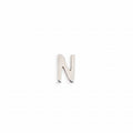 silver letter N charm