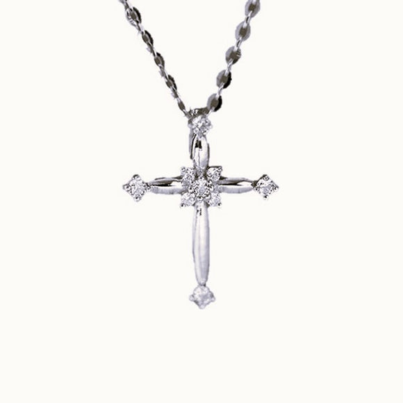 Accented Cross Silver