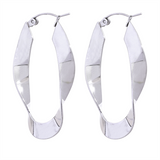 Oval Ribbon Hoops