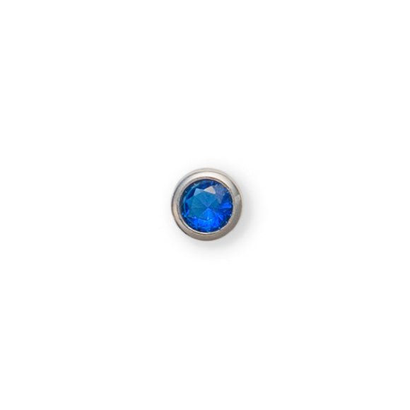 september birthstone charm set in silver