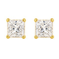 Square Simulated Diamond Earrings