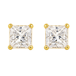 Square Simulated Diamond Earrings