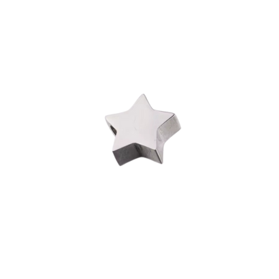 Star Charm Silver 6mm