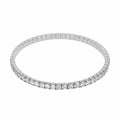 Stretch Tennis Bracelet 3mm Silver