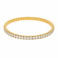 Stretch Tennis Bracelet 4mm Gold