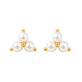 Triangle Pearl Earrings