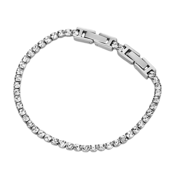 Diamond (sim) 3.5 Ct Tennis-Silver