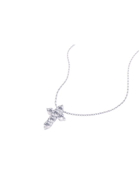 Petite Cross Silver Necklace