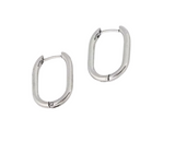 Oval Hoop Earrings