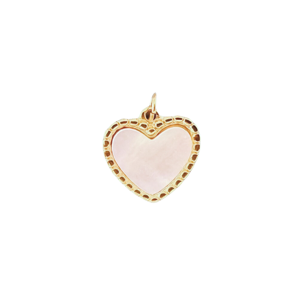 G2- Pearl Heart Charm - Large