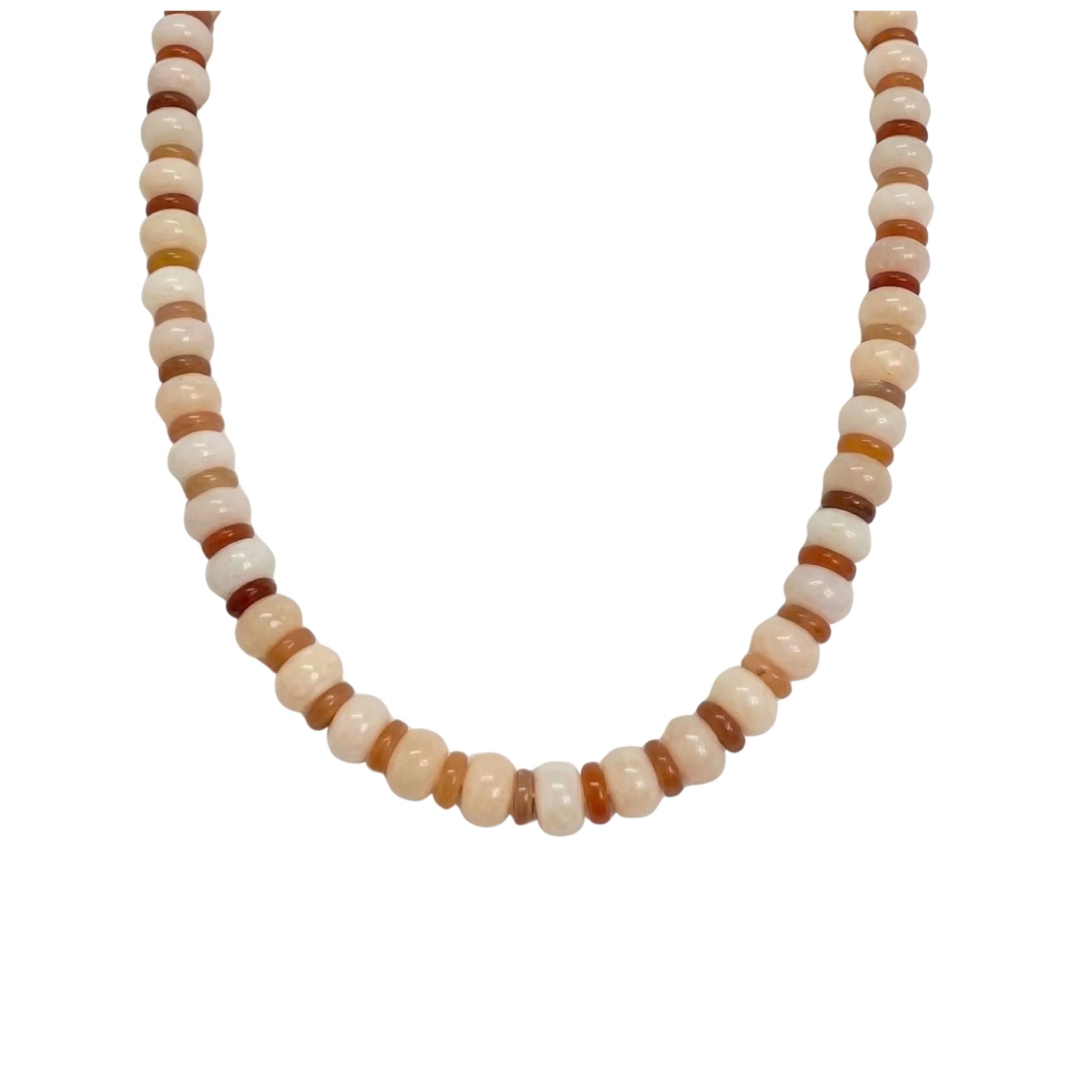 creamy beaded necklace