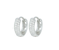 Pave Bling Huggie - silver