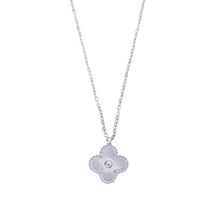 Quatrefoil Necklace Silver