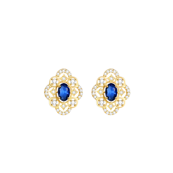 Victorian Blue Earrings