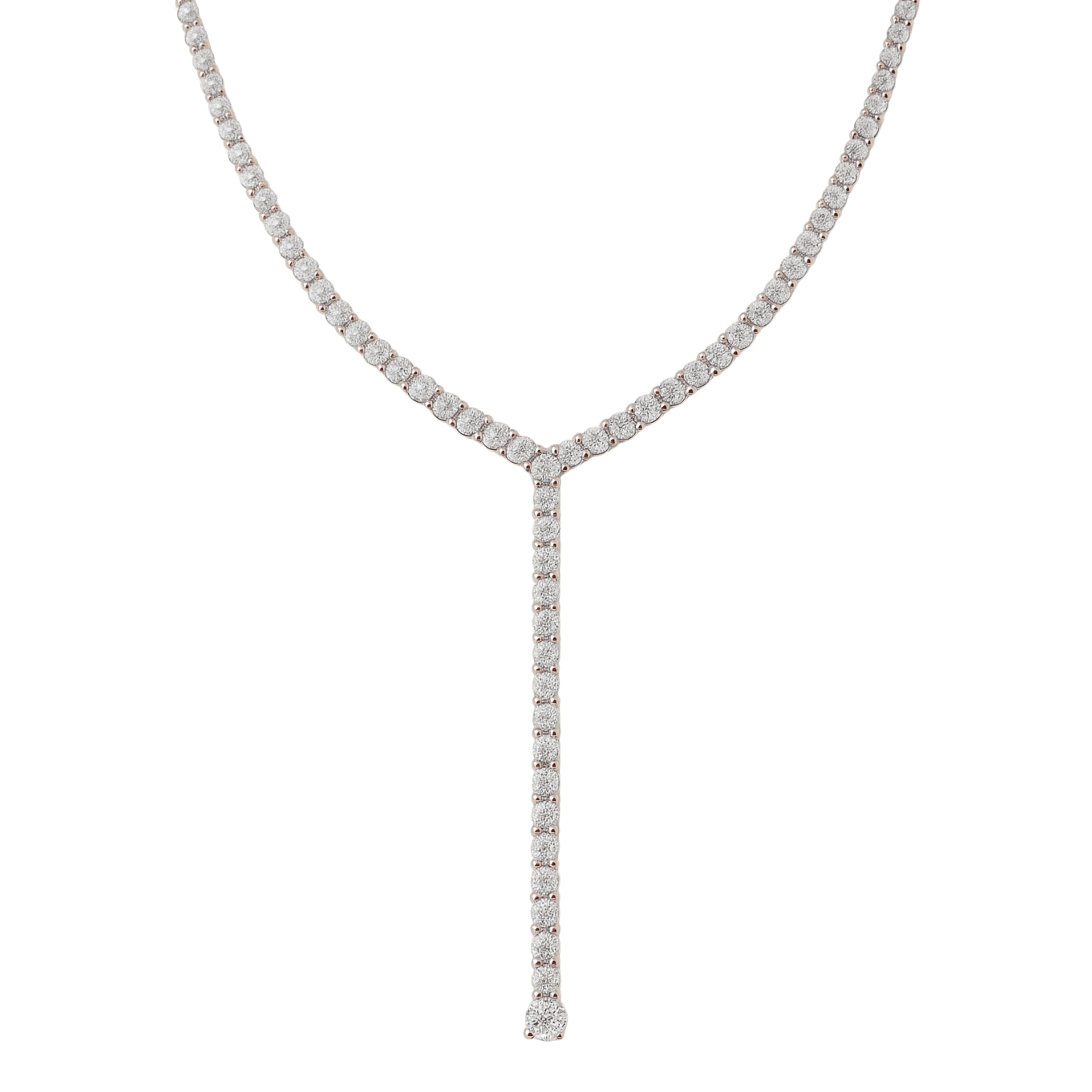 Y Sim Diamond Necklace