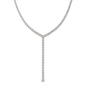 Y Sim Diamond Necklace