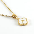 Quatrefoil Gold Initial