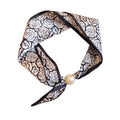 black and white scarf necklace