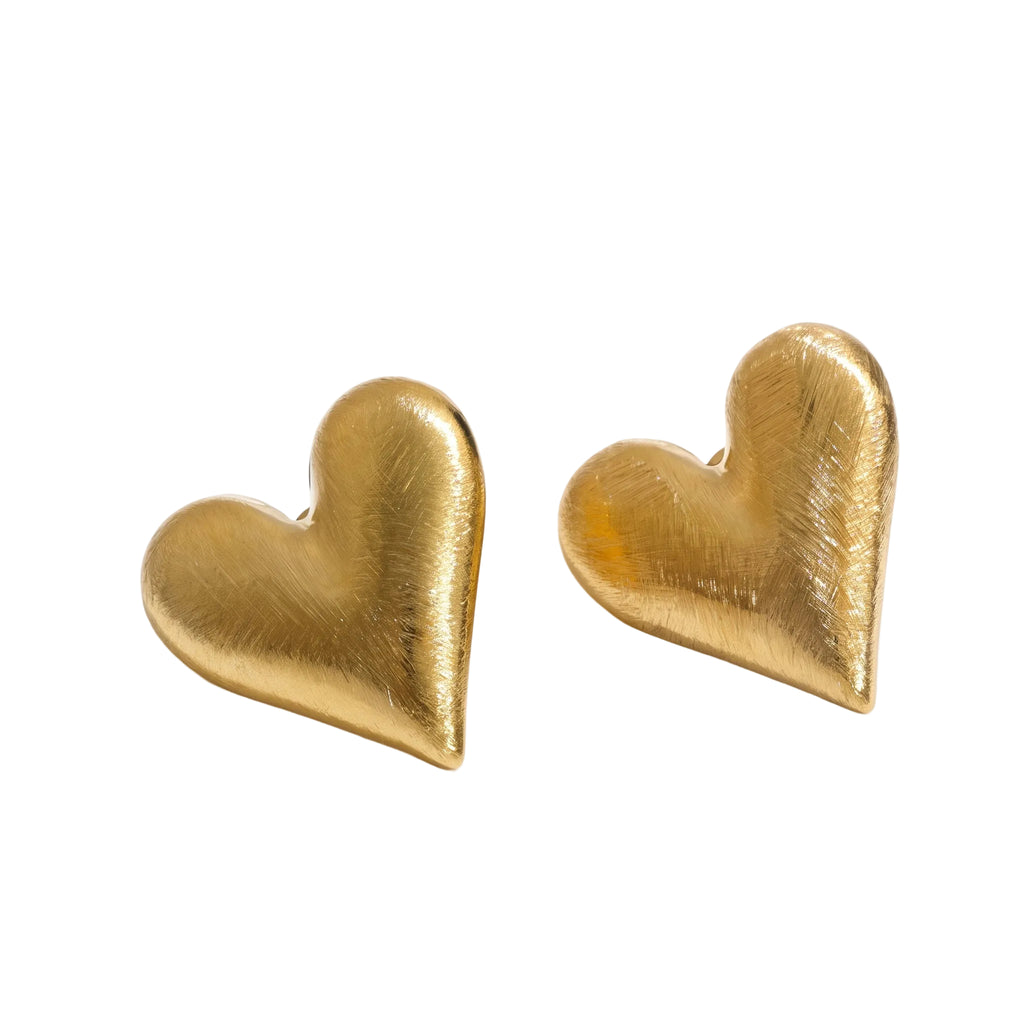 waterproof gold heat earrings