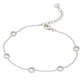 Diamond Bezel Bracelet-Silver