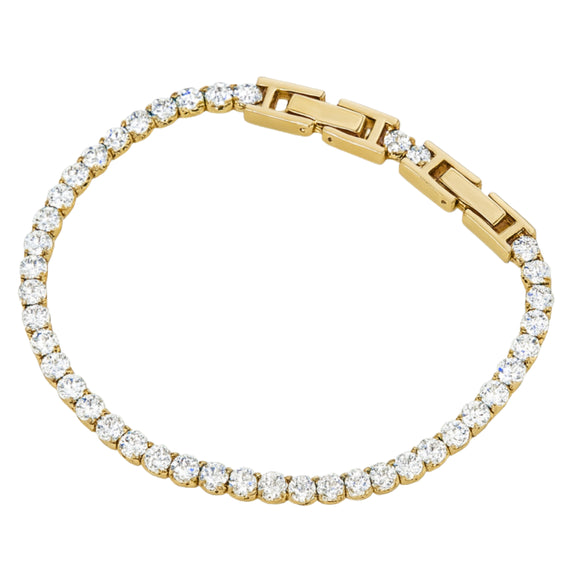 Diamond (sim) 3.5 Ct Tennis-Gold