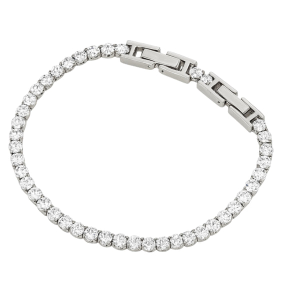 Diamond (sim) 3.5 Ct Tennis-Silver