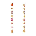 Cascade Gemstone Drop Earrings